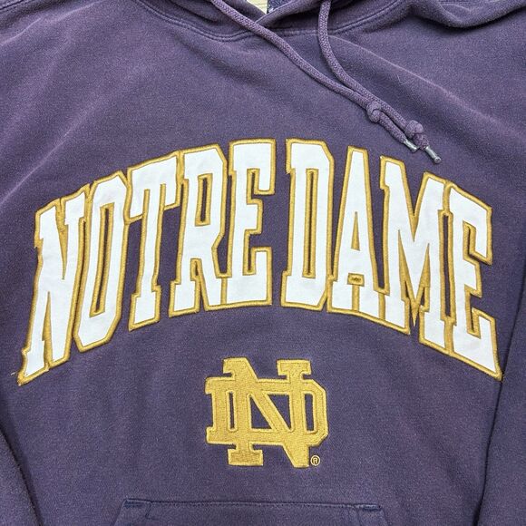 VTG Notre Dame Reebok Hoodie Adult Medium Pullover Heisman Collection - Picture 2 of 7